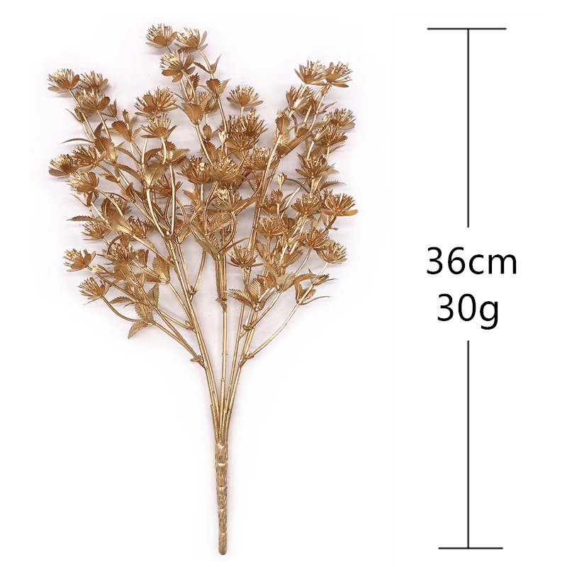 Artificial Flower Golden Silve - Dried Flower Bunch ulasan dan harga