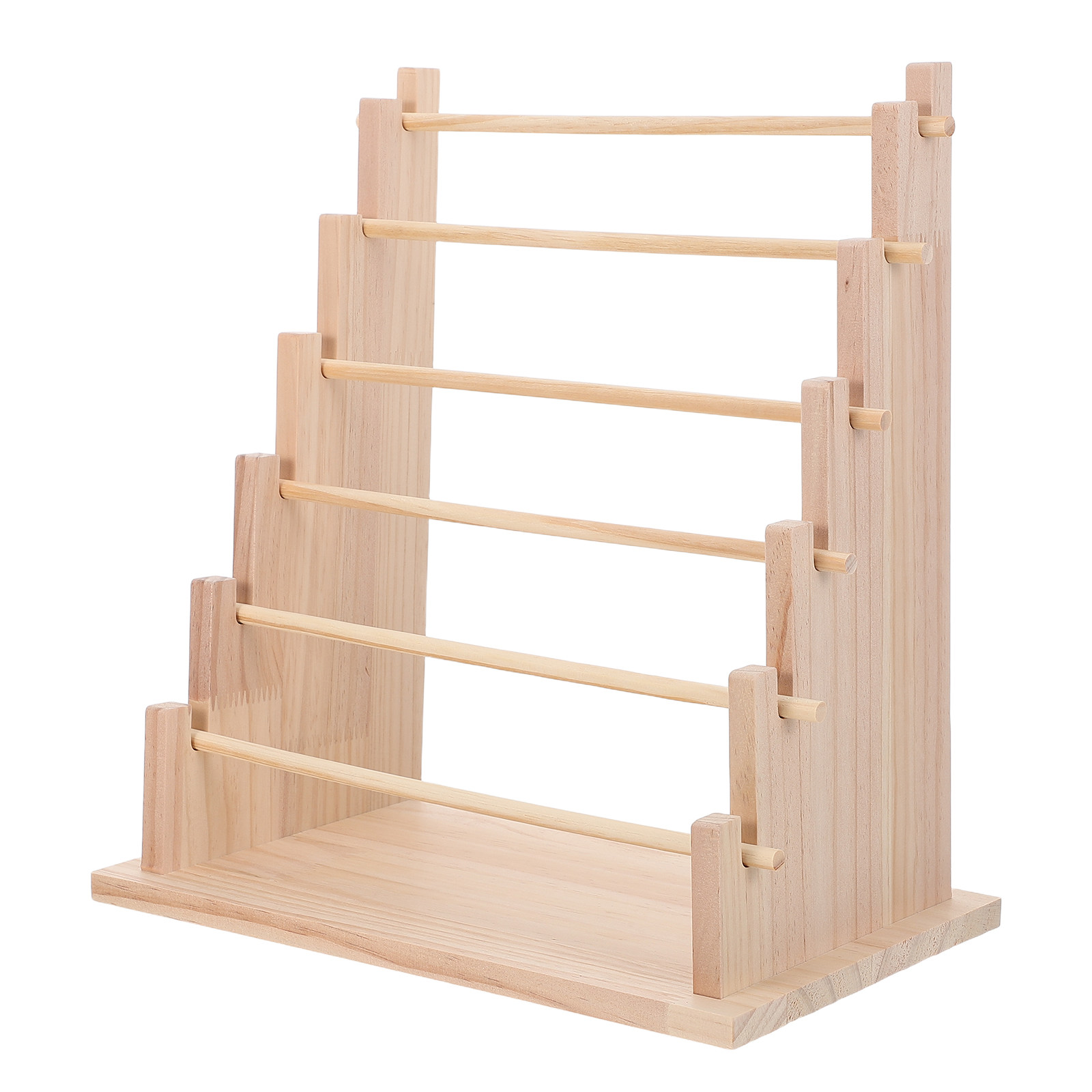 Wooden Ribbon Storage Rack 6 T - Florist Supply Shop ulasan dan harga