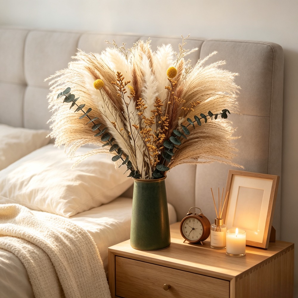 ried Flower Bouquet, Rustic De - Dried Flower Bunch ulasan dan harga