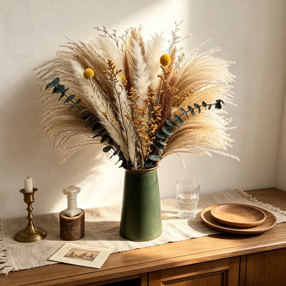 ried Flower Bouquet, Rustic De - Dried Flower Bunch ulasan dan harga