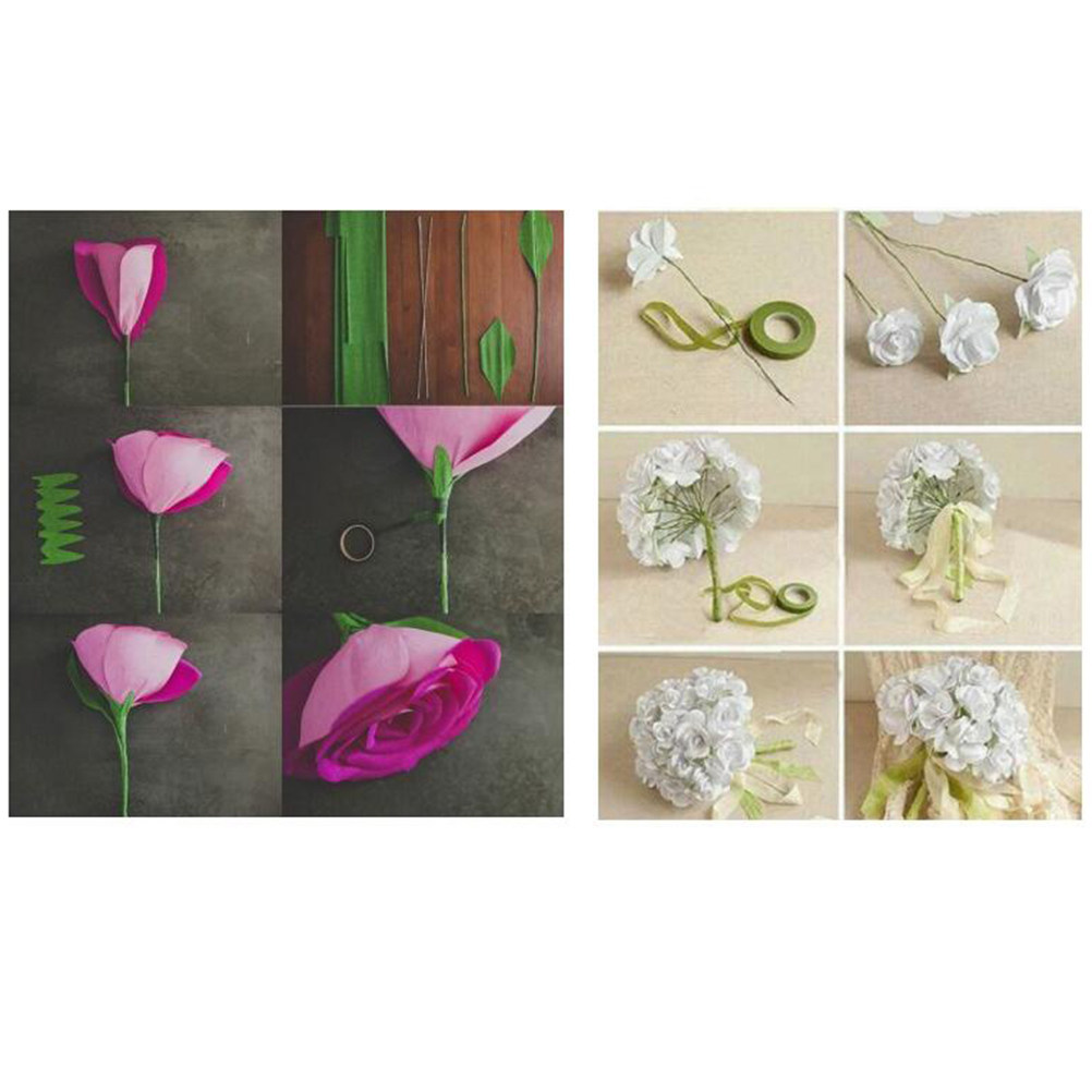 5 Rolls Green Craft Tape Self  - Floral Tape Green ulasan dan harga