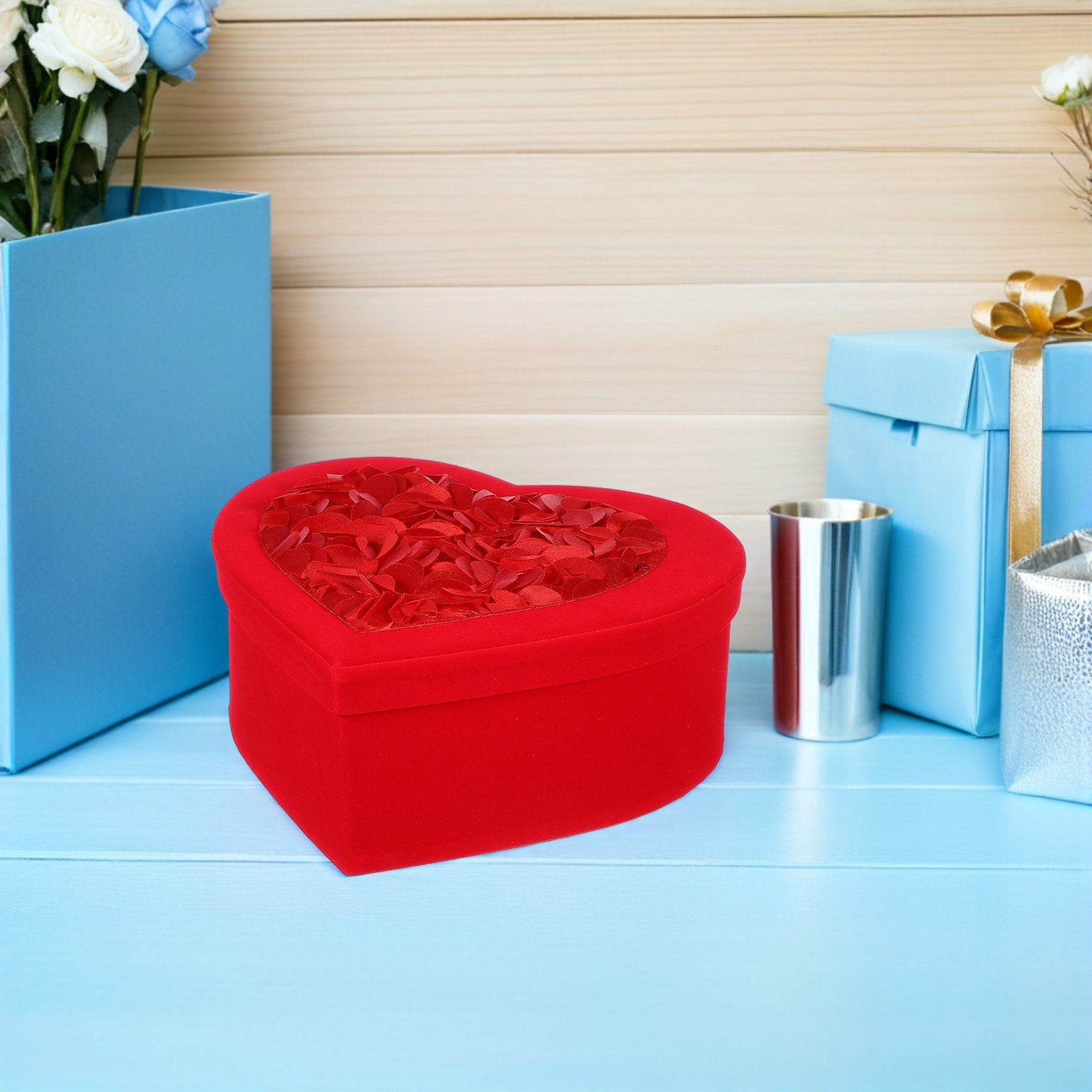 Heart Shaped Valentine Box .04 - Bouquet Holder Foam ulasan dan harga
