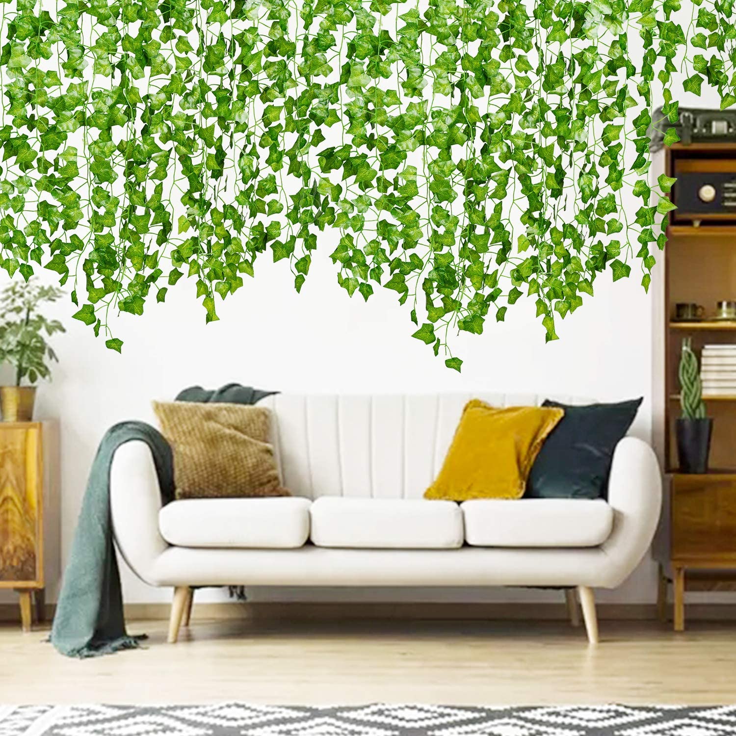 12 Pack 84 Feet Fake Ivy Leave - Preserved Moss Sheet ulasan dan harga