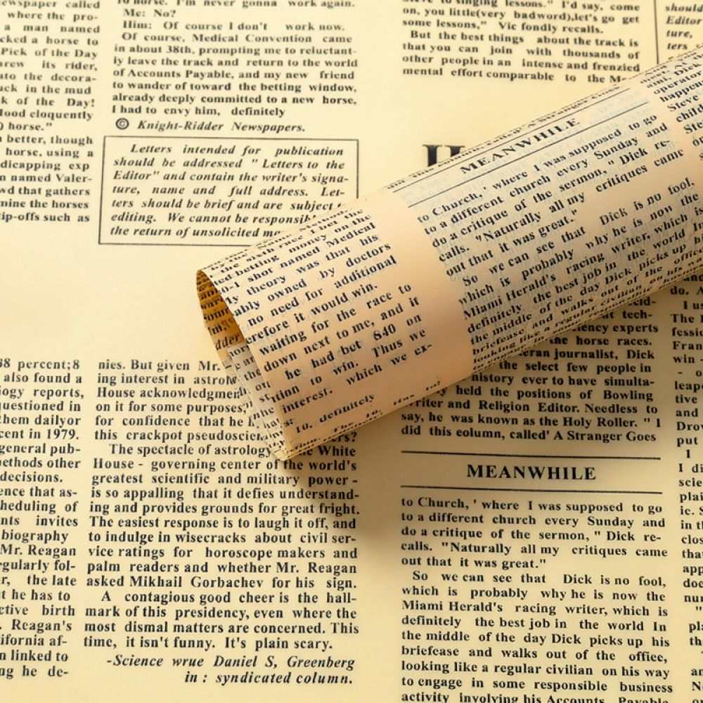 Vintage Newspaper Floral Packi - Florist Supply Shop ulasan dan harga