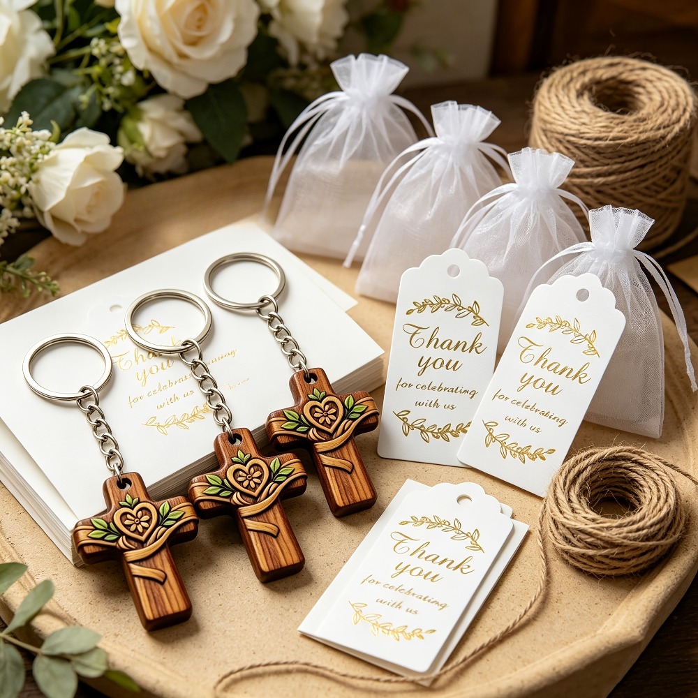 5-20Sets Wooden Cross Love Flo - Floral Tape Green ulasan dan harga