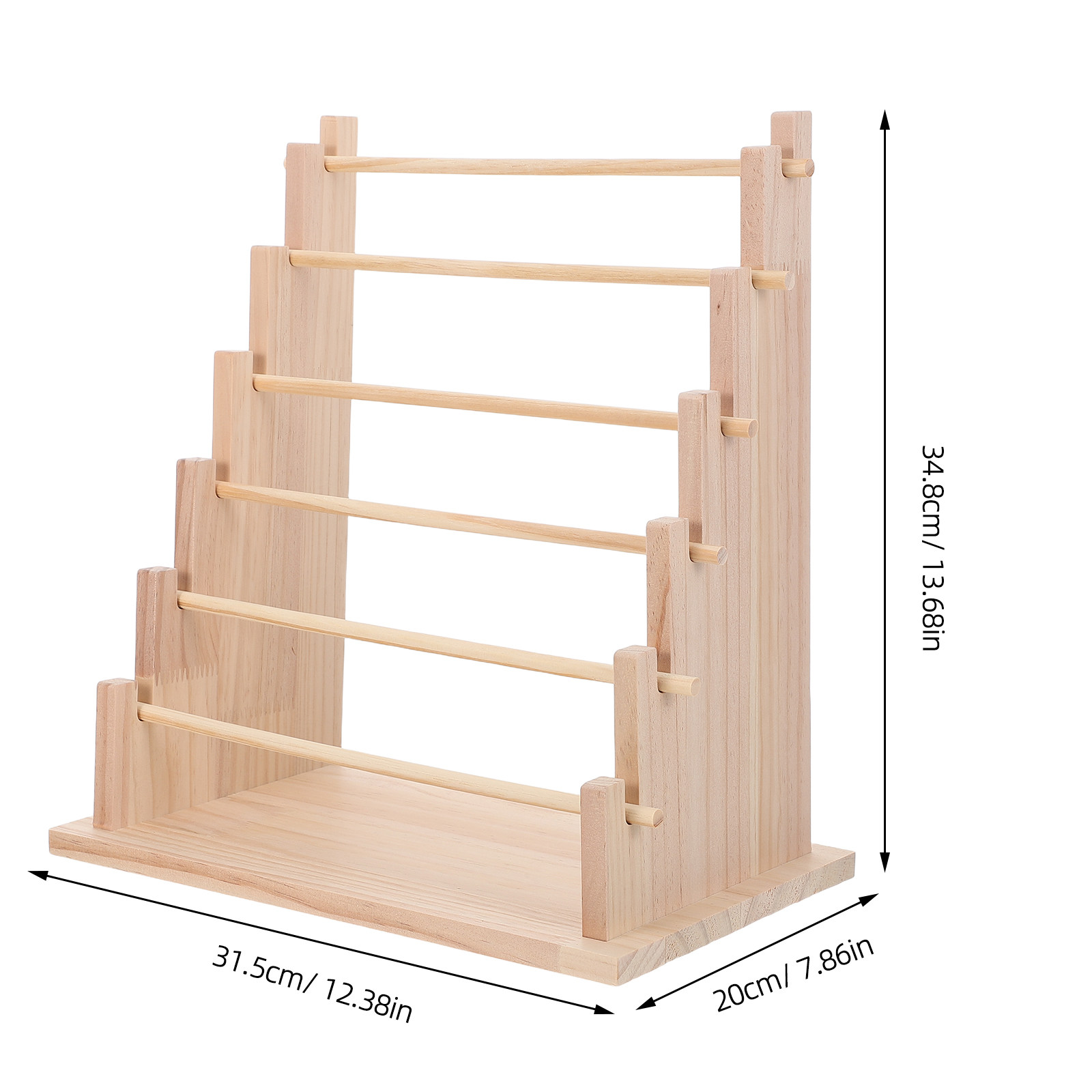 6 Tier Wooden Ribbon Storage R - Florist Supply Shop ulasan dan harga