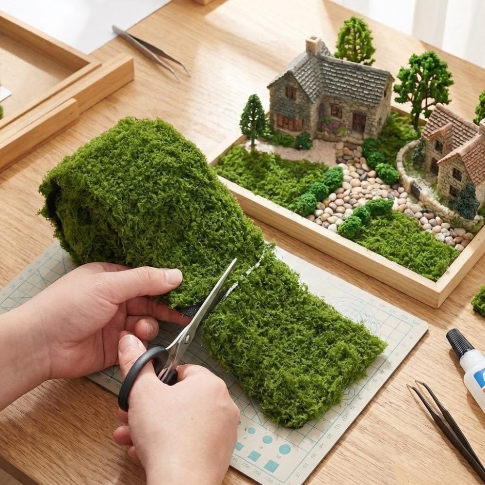 Artificial Moss Mat 30x180cm F - Preserved Moss Sheet ulasan dan harga